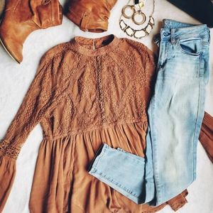 American eagle textured blouse